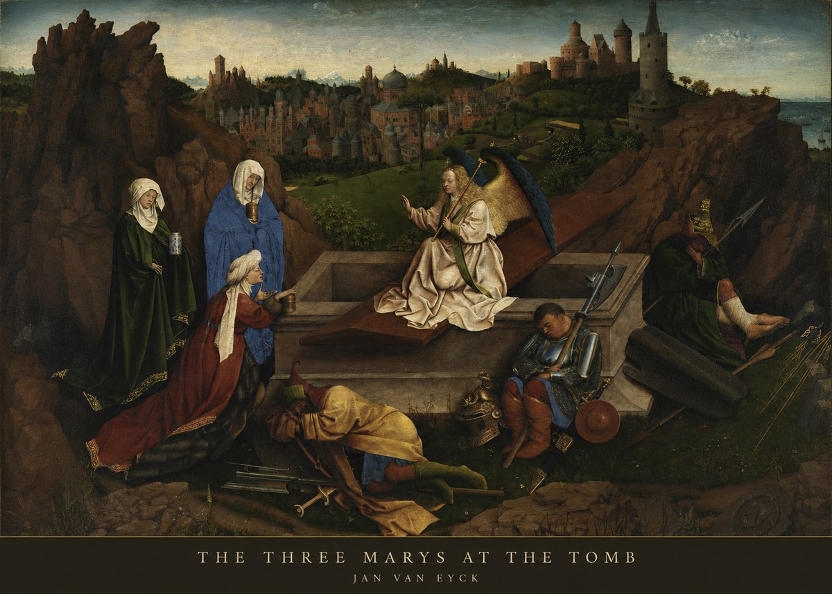 Jan van Eyck The Three Marys at the Tomb No5 - Poszter