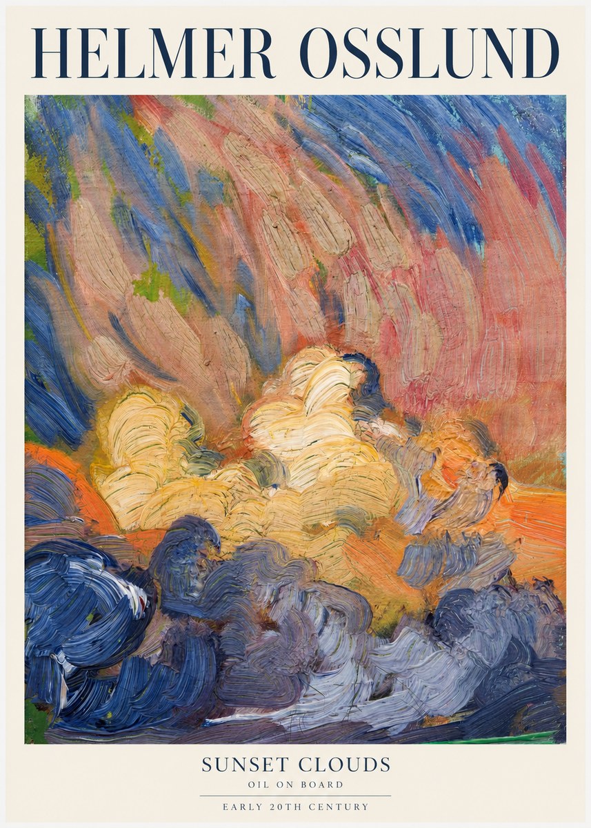 Helmer Osslund Sunset Clouds No1 - Poszter