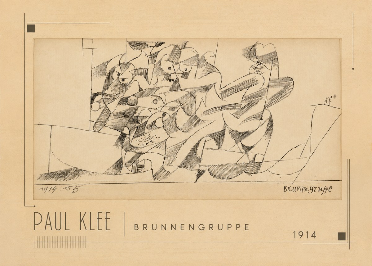 Paul Klee Brunnengruppe No1 - Poszter