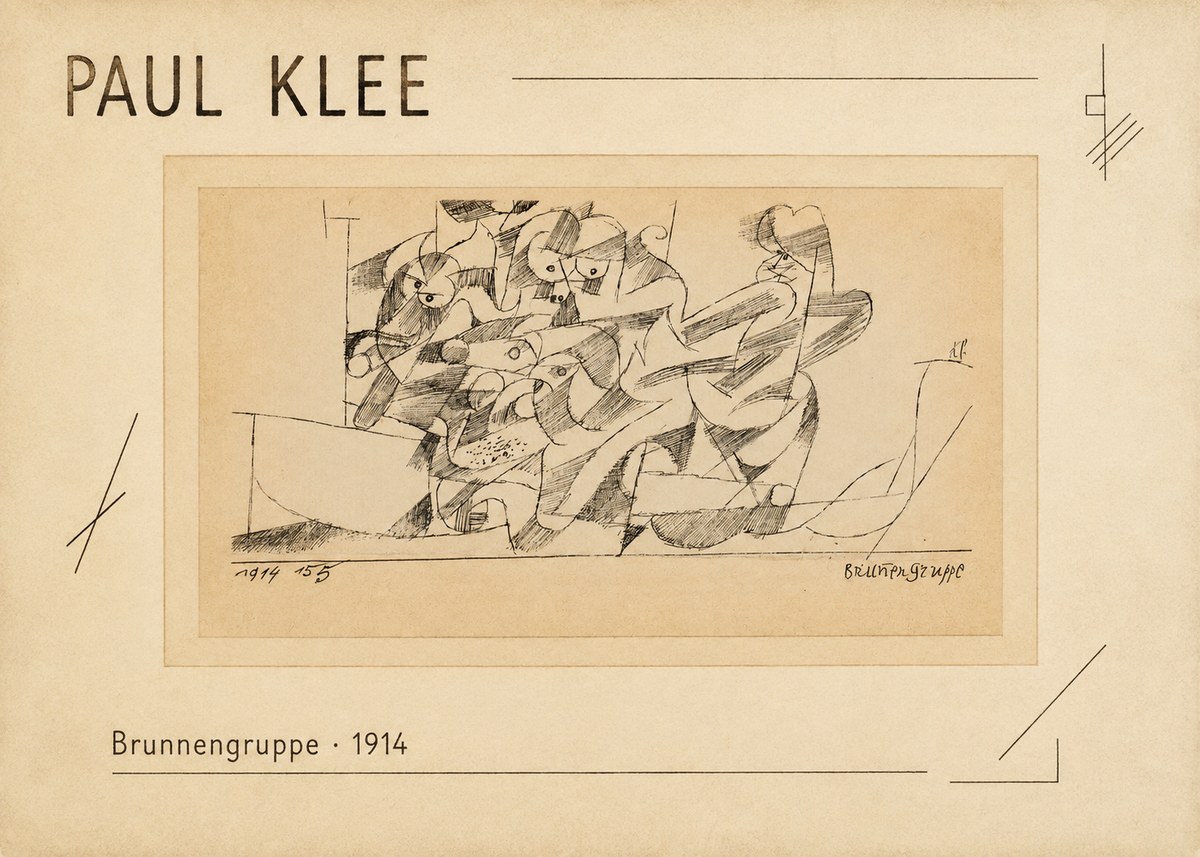 Paul Klee Brunnengruppe No2 - Poszter