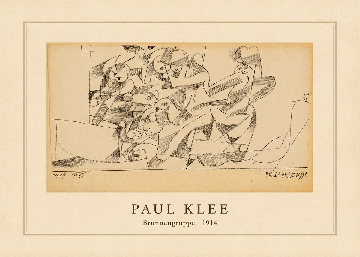 Paul Klee Brunnengruppe No4 - Poszter