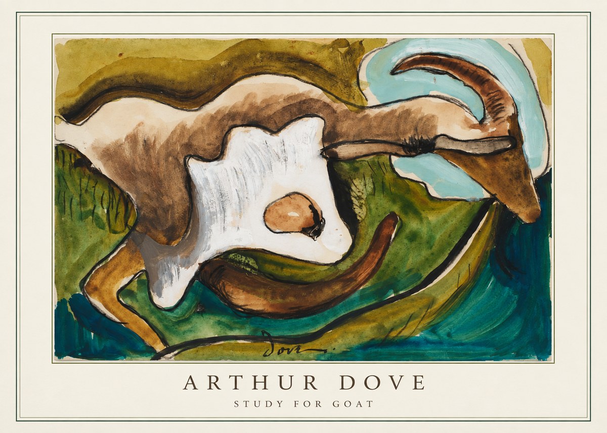 Arthur Dove Study for Goat No4 - Poszter