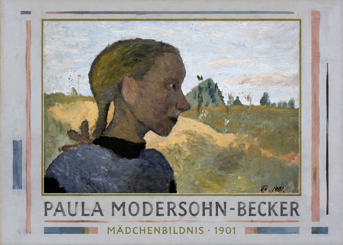 Paula Modersohn-Becker Mädchenbildnis · 1901 No1 - Poszter