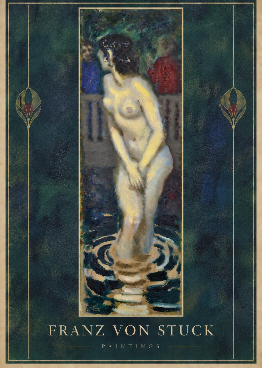Franz von Stuck The Bather No5 - Poszter