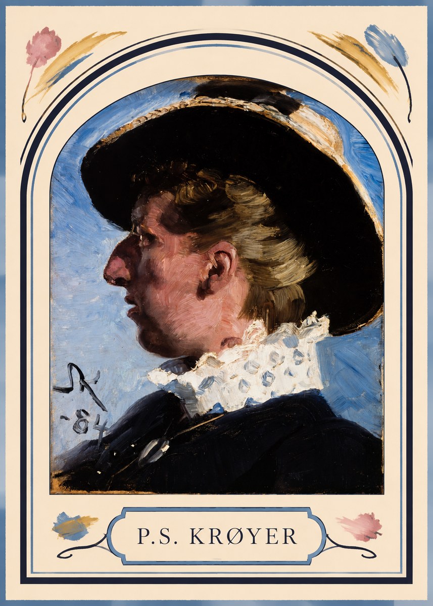 P.S. Krøyer Self-portrait II No3 - Poszter