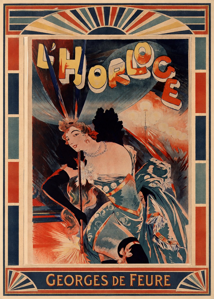 Georges de Feure L'horloge II No6 - Poszter