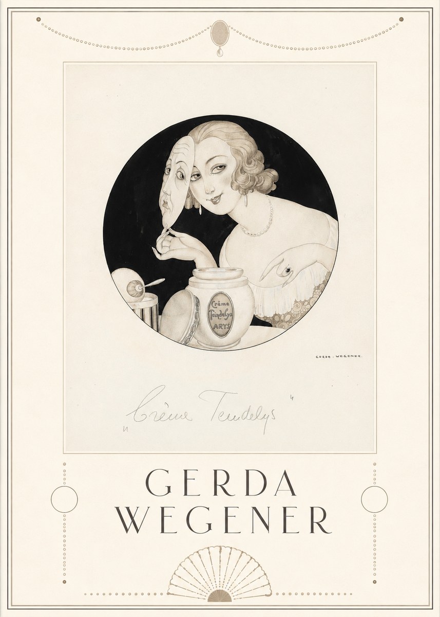 Gerda Wegener Crème Teindelys I No5 - Poszter
