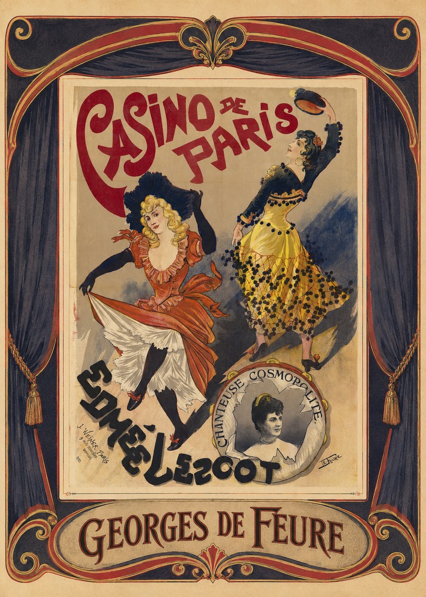 Georges de Feure Edmée L'escot No5 - Poszter