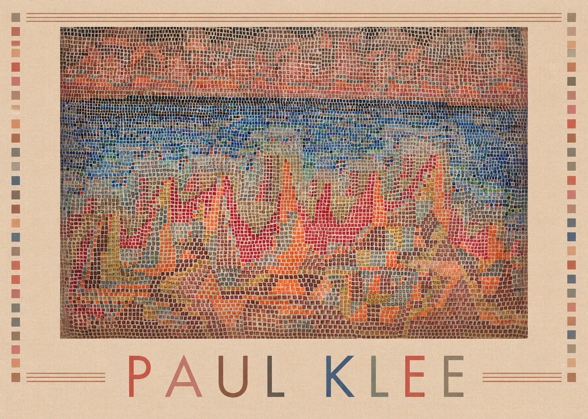 Paul Klee Abstract Gridded Composition No1 - Poszter