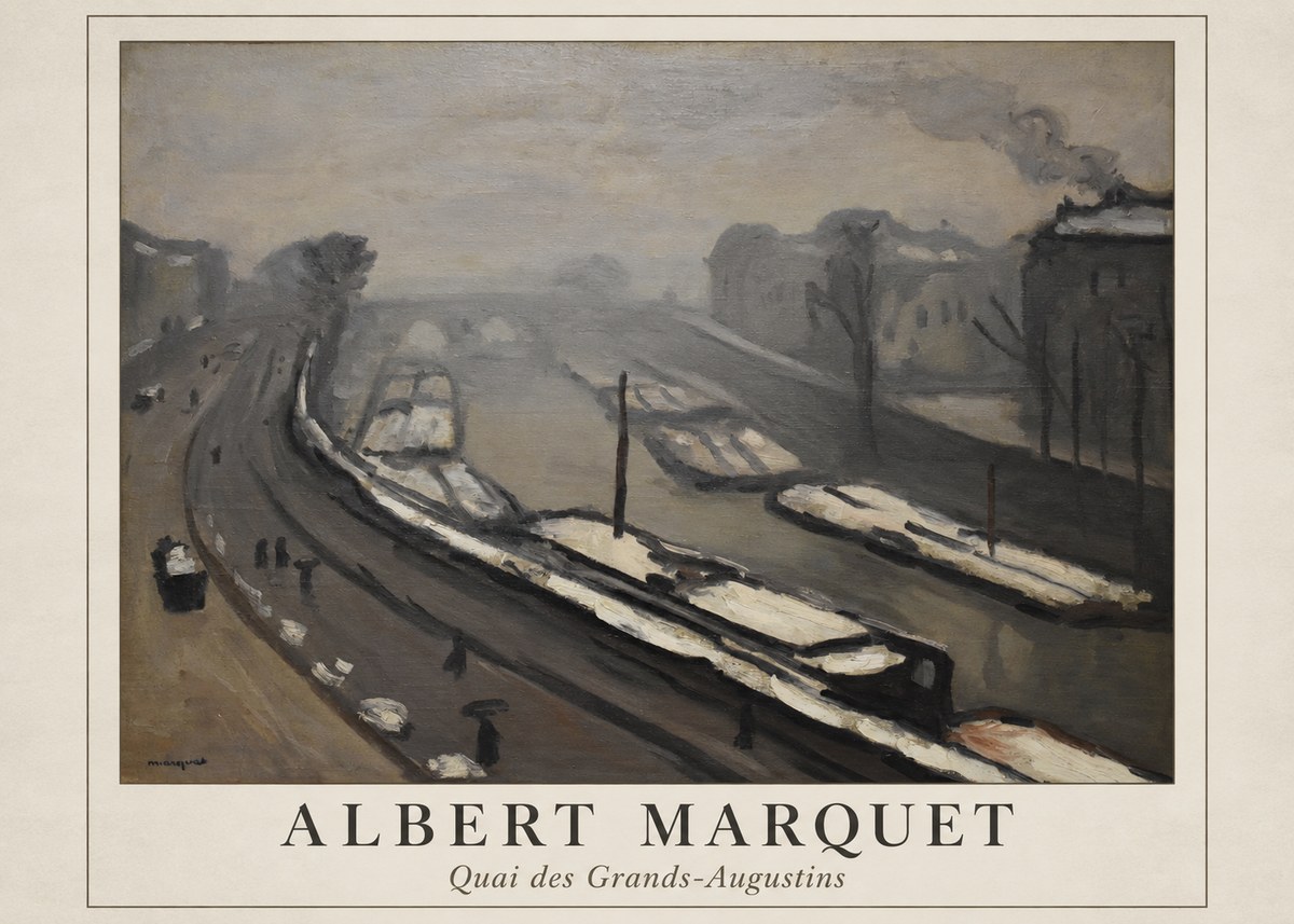 Albert Marquet Quai Des Grands-augustins No1 - Poszter