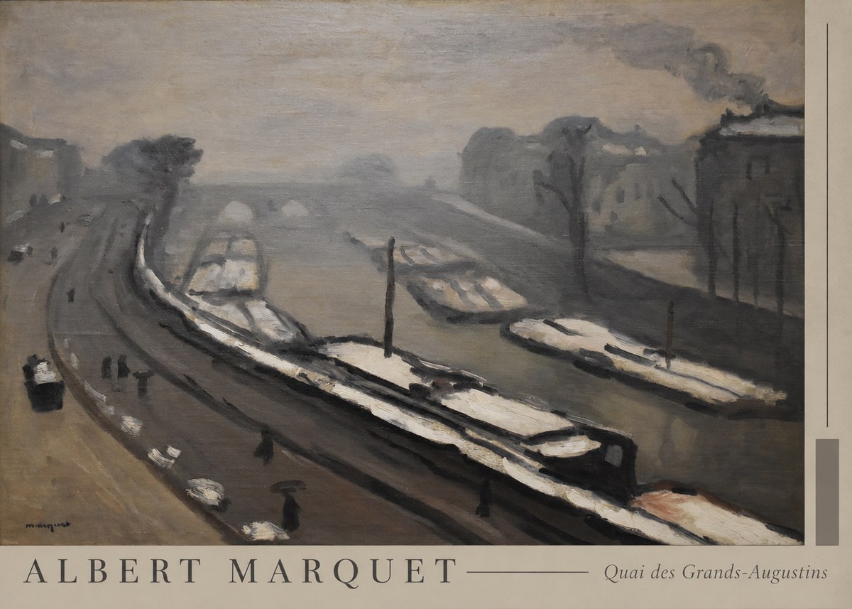 Albert Marquet Quai Des Grands-augustins No5 - Poszter