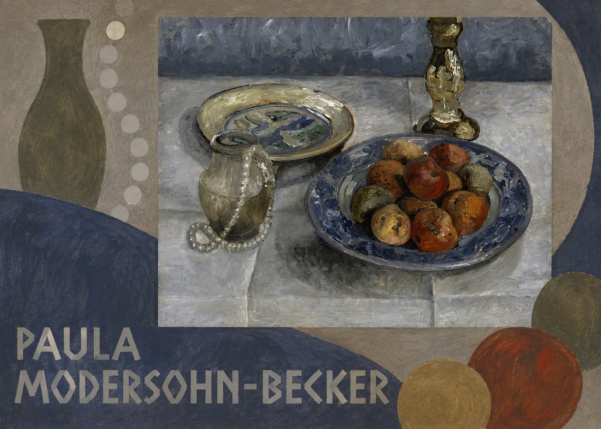 Paula Modersohn-Becker Still Life with Candlestick, Pitcher, and Fruit No5 - Poszter