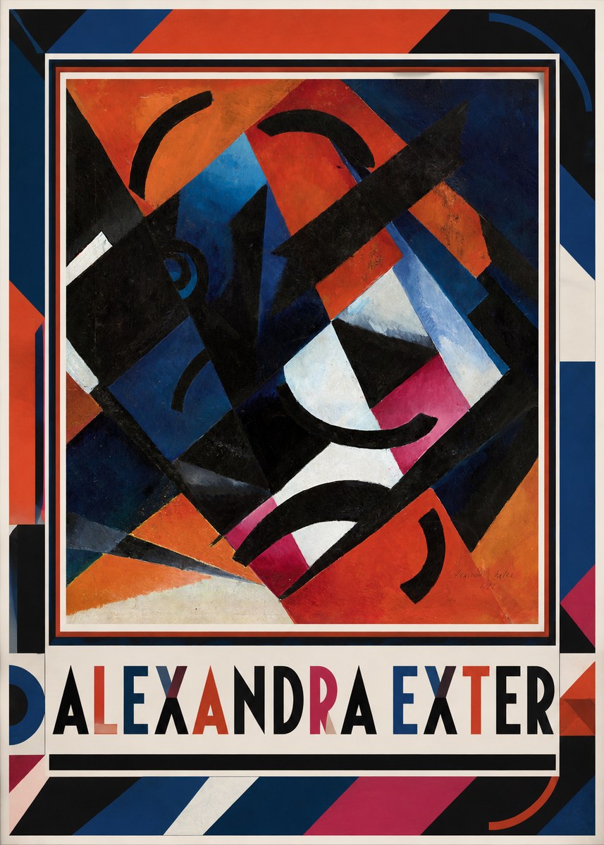 Alexandra Exter Abstract Composition No1 - Poszter