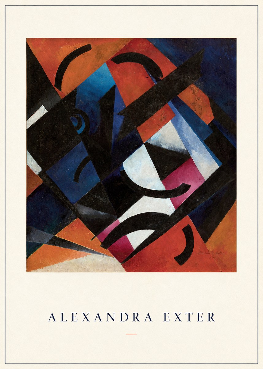 Alexandra Exter Abstract Composition No4 - Poszter