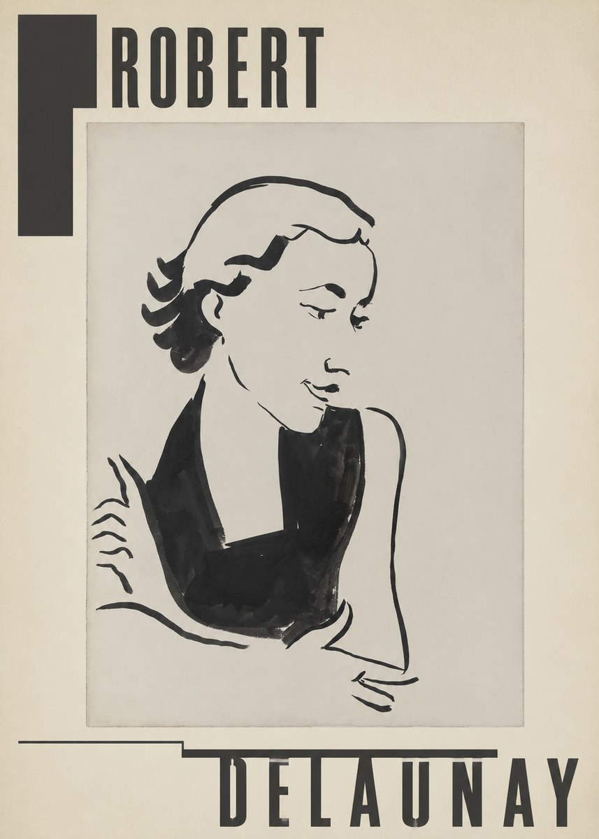 Robert Delaunay Figure Study No3 - Poszter