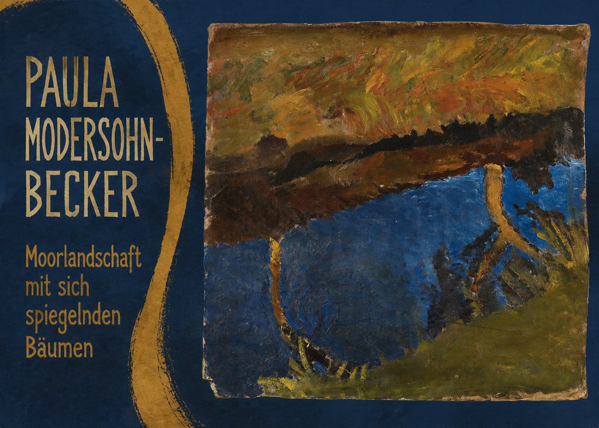 Paula Modersohn-Becker Moorlandschaft Mit Sich Spiegelnden Bäumen No5 - Poszter