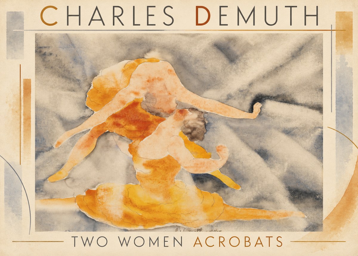 Charles Demuth Two Women Acrobats No1 - Poszter