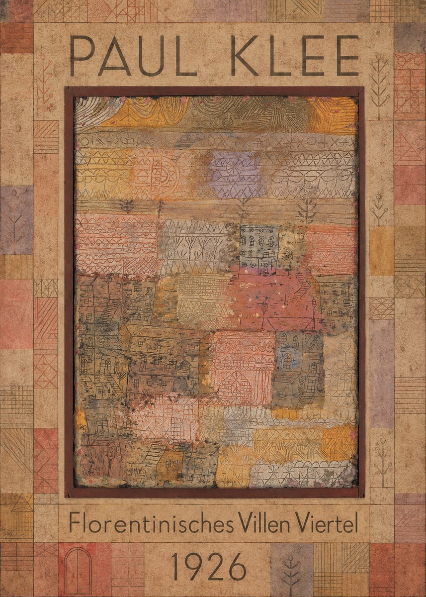Paul Klee Florentinisches Villen Viertel No1 - Poszter