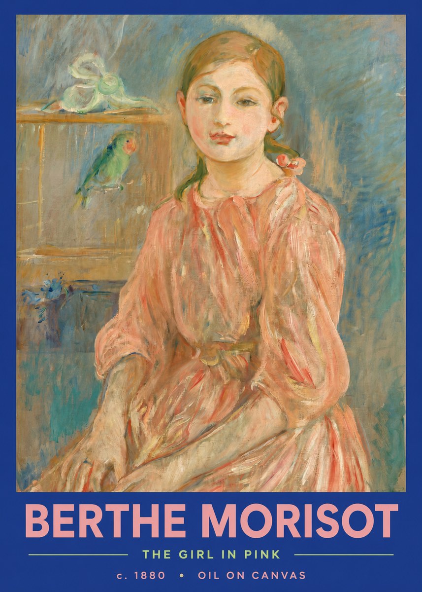 Berthe Morisot The Girl in Pink No2 - Poszter