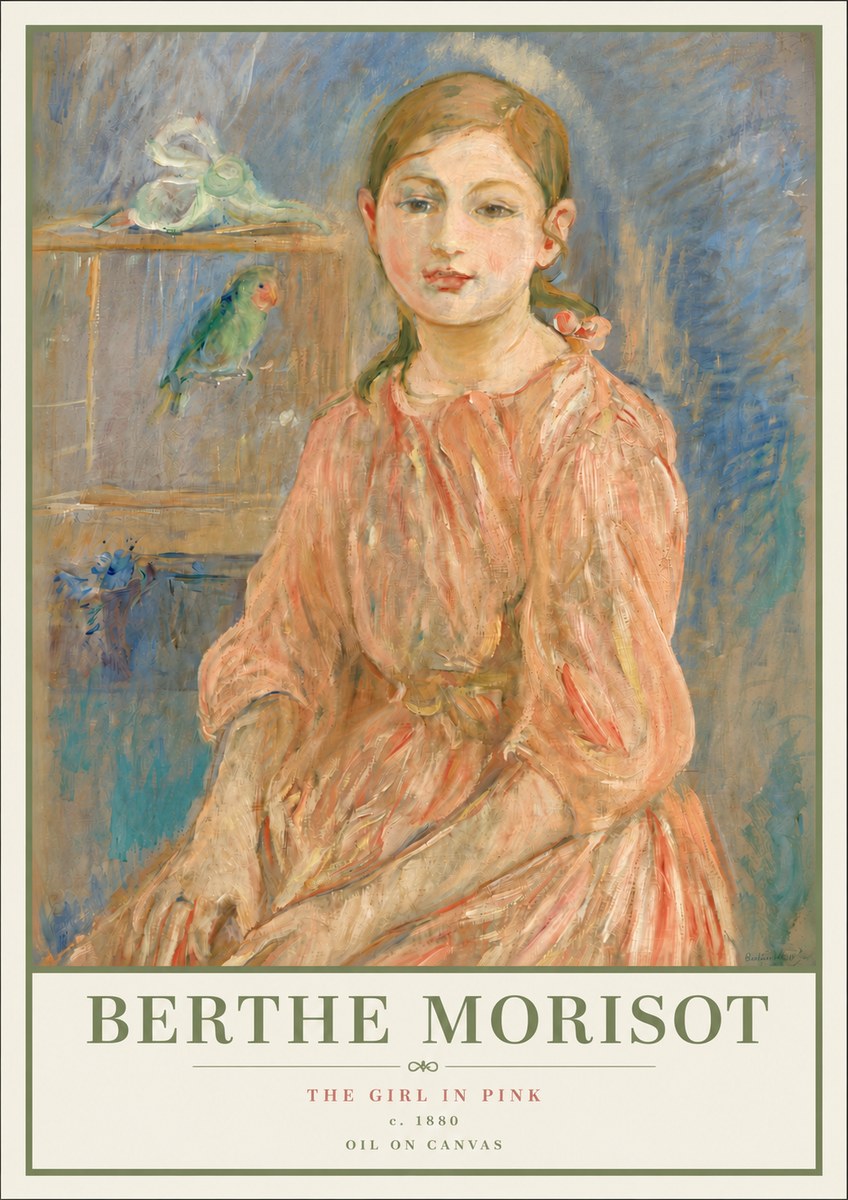 Berthe Morisot The Girl in Pink No4 - Poszter