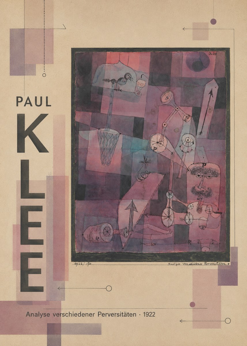 Paul Klee Analyse Verschiedener Perversitäten No3 - Poszter