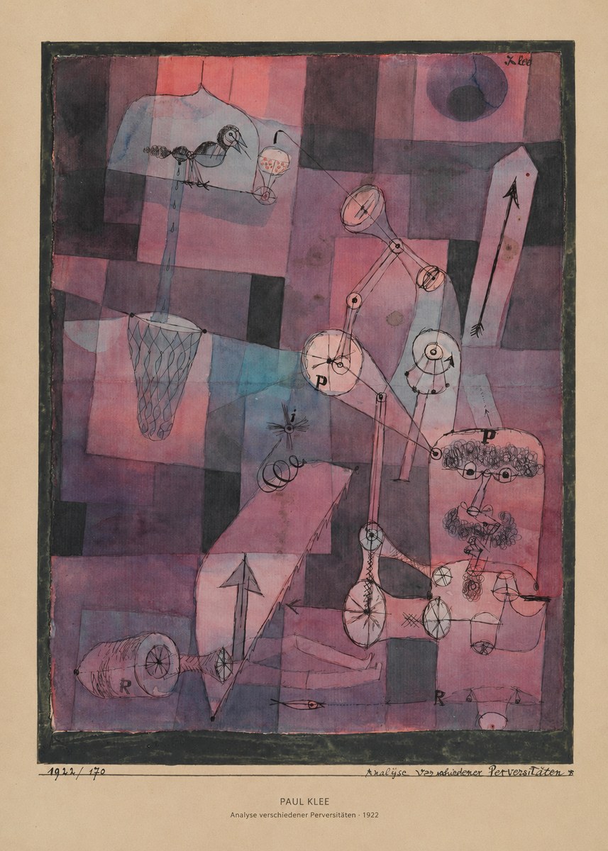 Paul Klee Analyse Verschiedener Perversitäten No5 - Poszter