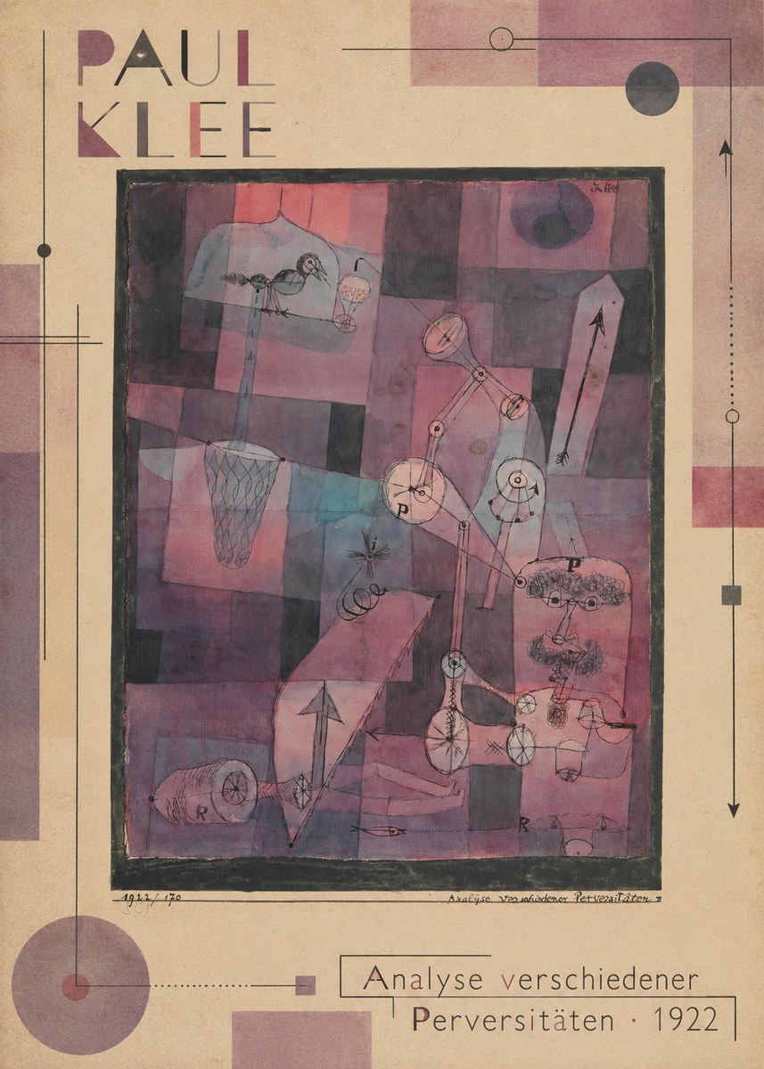 Paul Klee Analyse Verschiedener Perversitäten No6 - Poszter