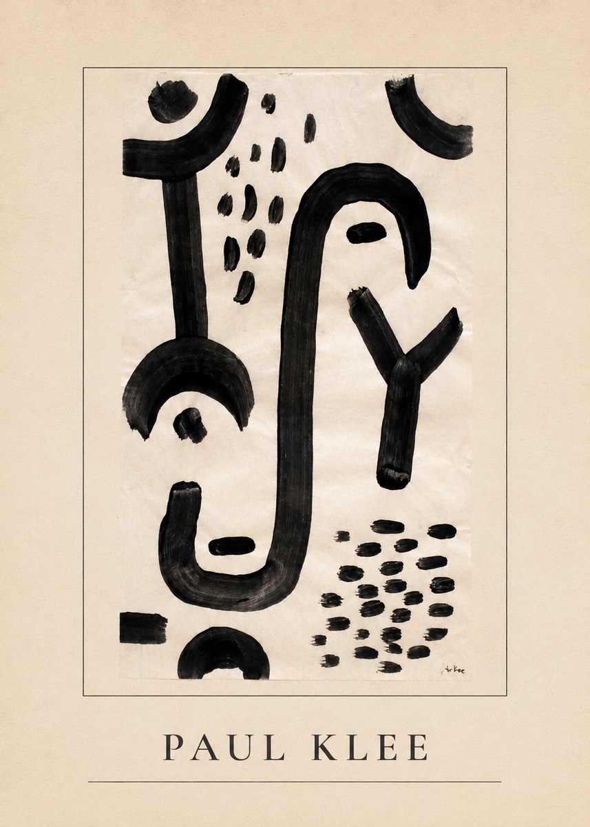 Paul Klee Face of the Goddess No3 - Poszter