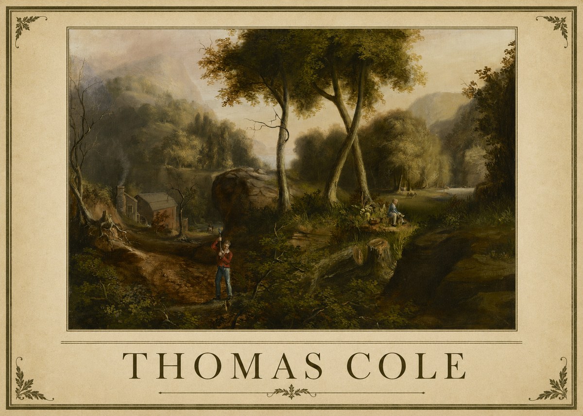 Thomas Cole The Hunter's Return I No1 - Poszter