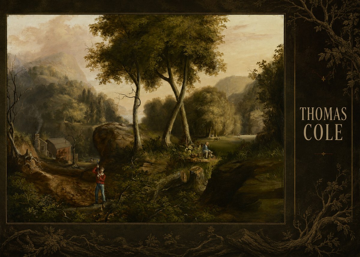 Thomas Cole The Hunter's Return I No4 - Poszter