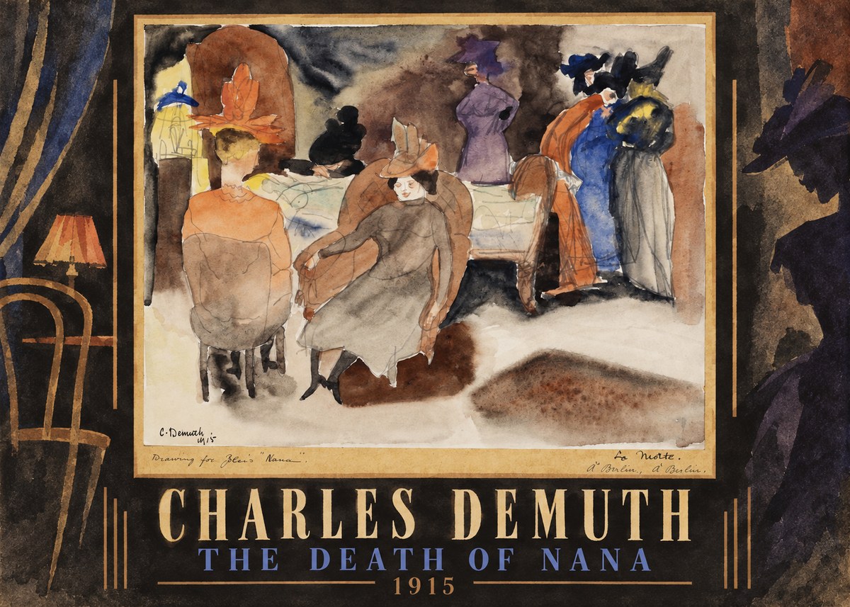 Charles Demuth The Death of Nana No5 - Poszter