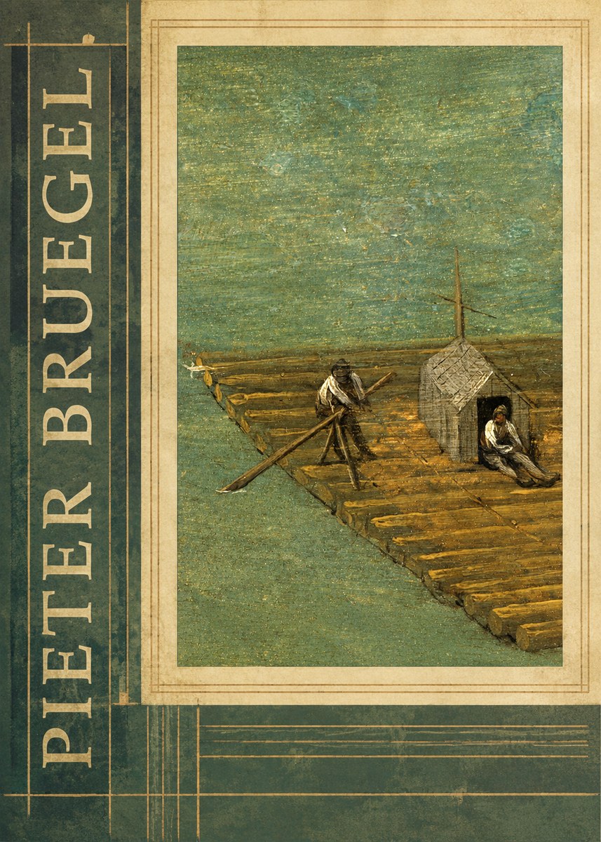 Pieter Bruegel Two Men on a Raft No2 - Poszter