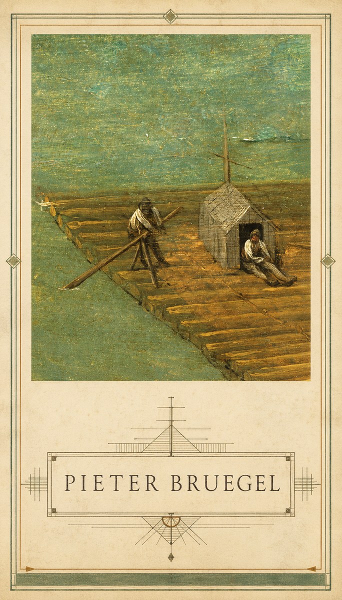 Pieter Bruegel Two Men on a Raft No3 - Poszter