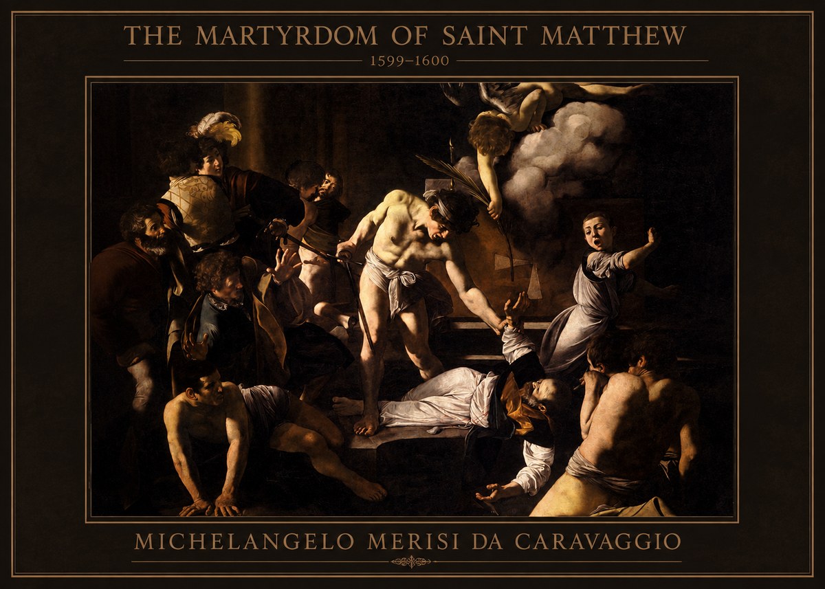 Michelangelo Merisi da Caravaggio The Martyrdom of Saint Matthew No4 - Poszter