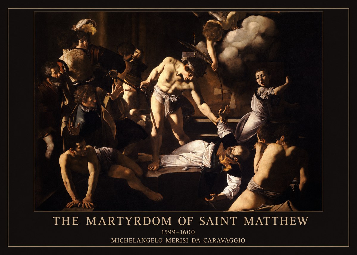 Michelangelo Merisi da Caravaggio The Martyrdom of Saint Matthew No6 - Poszter