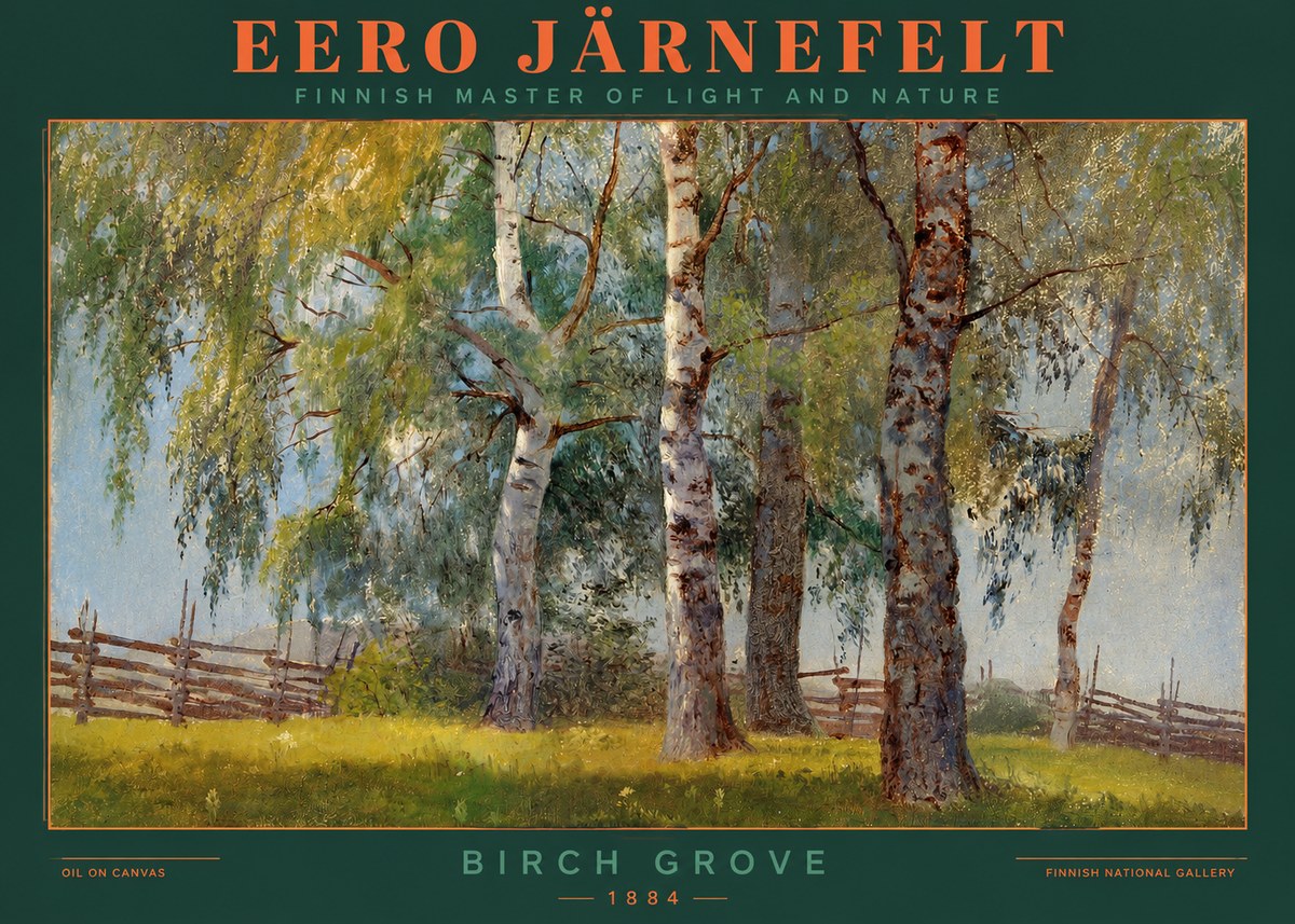 Eero Järnefelt Birch Grove No2 - Poszter