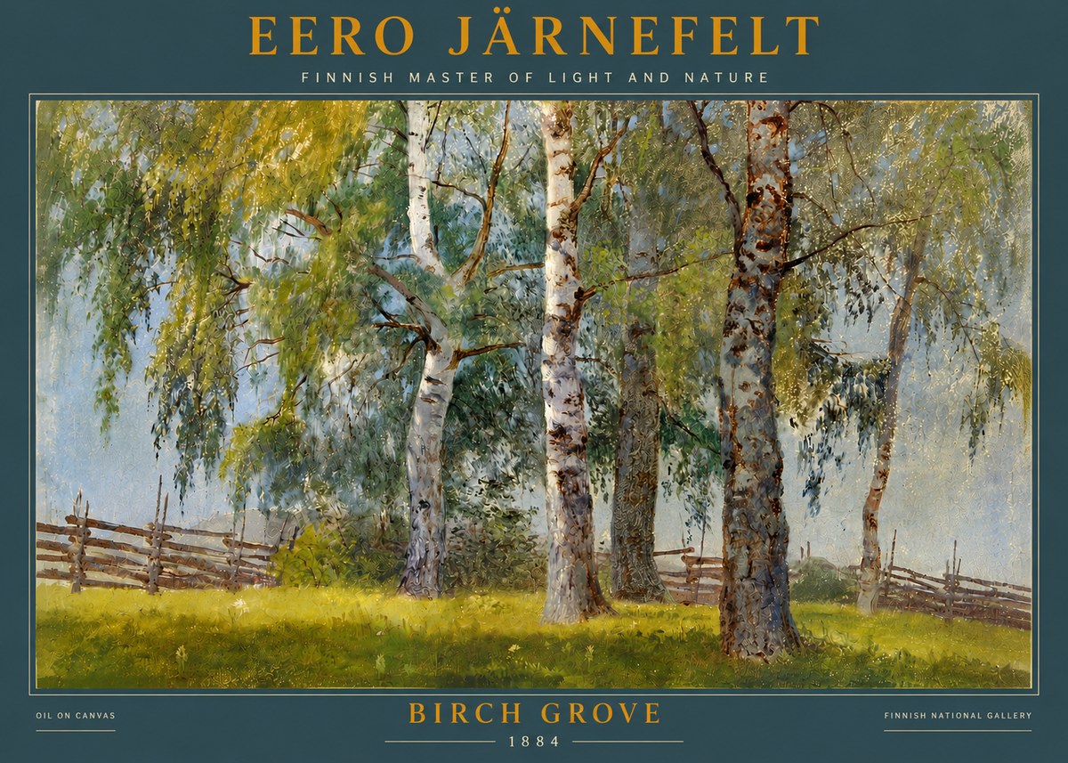 Eero Järnefelt Birch Grove No4 - Poszter