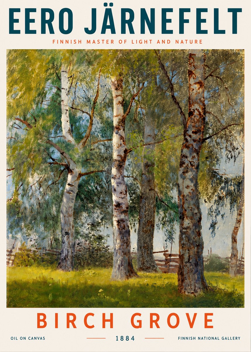 Eero Järnefelt Birch Grove No5 - Poszter