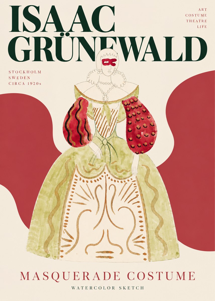 Isaac Grünewald Masquerade Costume No3 - Poszter