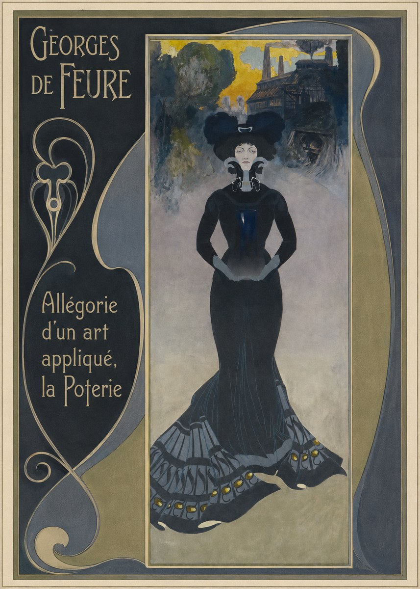 Georges de Feure Allégorie D'un Art Appliqué, La Poterie No2 - Poszter