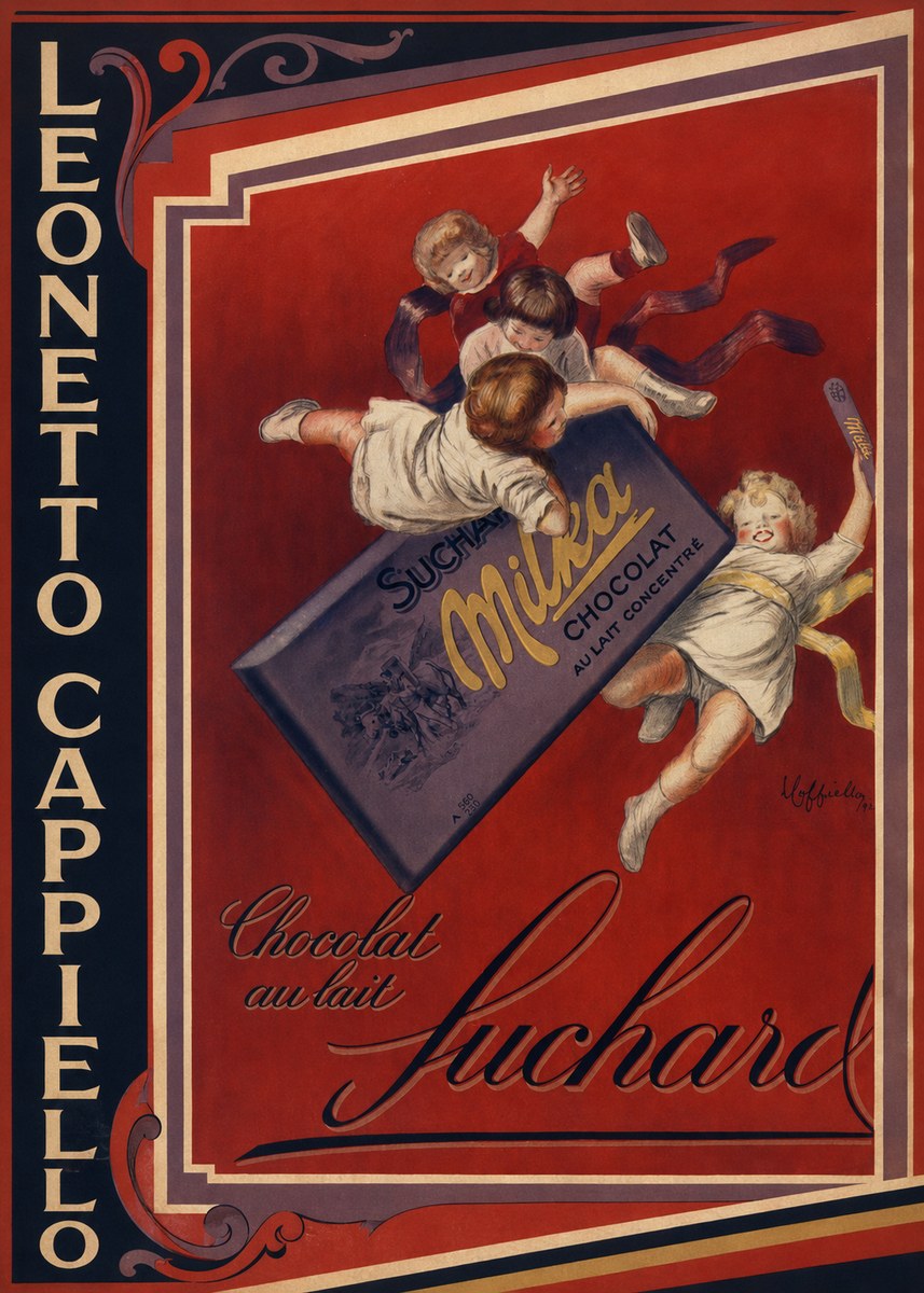 Leonetto Cappiello Suchard Milka Chocolat No2 - Poszter