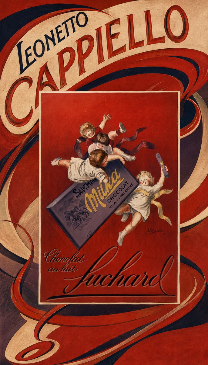 Leonetto Cappiello Suchard Milka Chocolat No6 - Poszter