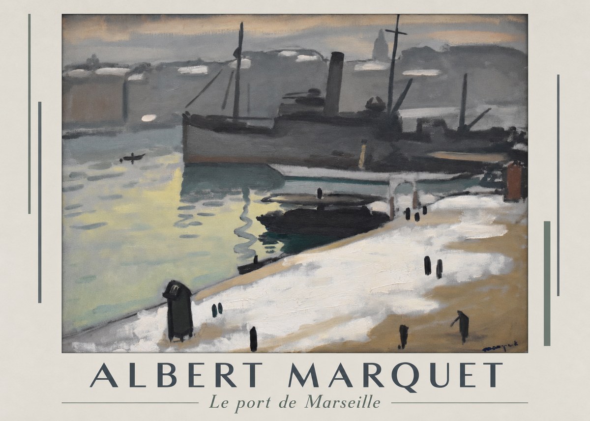 Albert Marquet Le Port De Marseille II No1 - Poszter