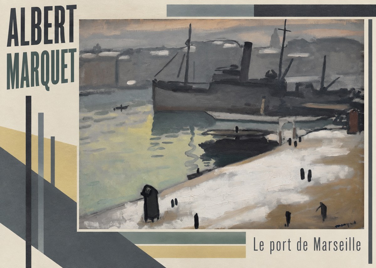 Albert Marquet Le Port De Marseille II No5 - Poszter