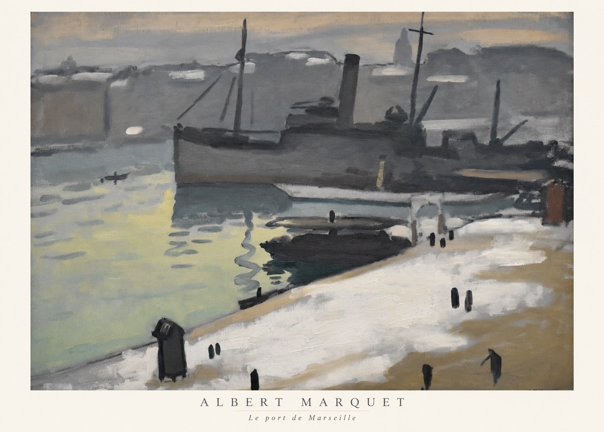 Albert Marquet Le Port De Marseille II No6 - Poszter
