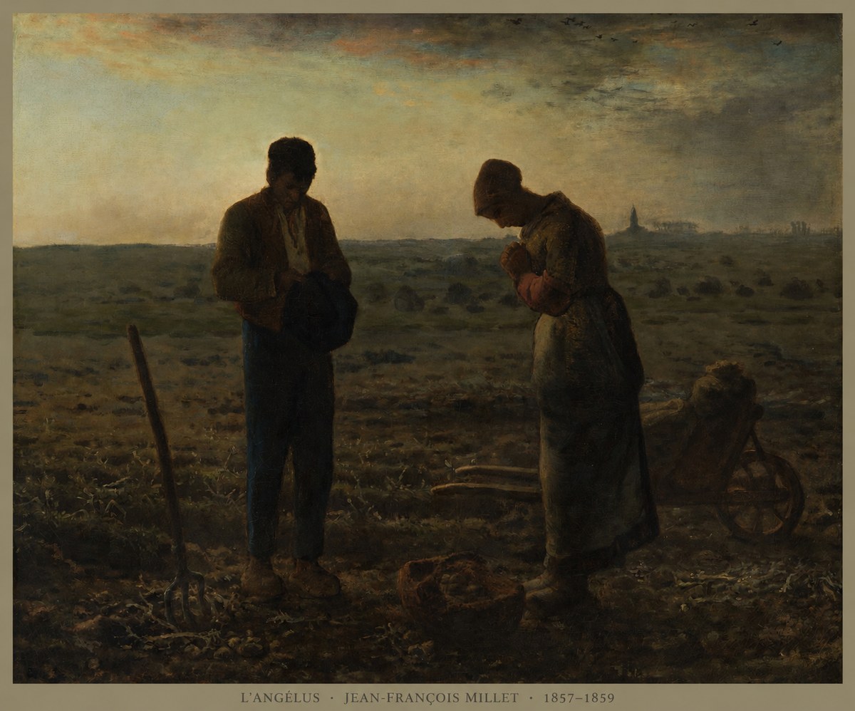 Jean-François Millet L'angélus I No5 - Poszter