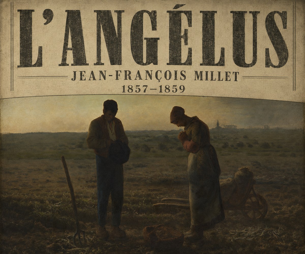 Jean-François Millet L'angélus I No6 - Poszter