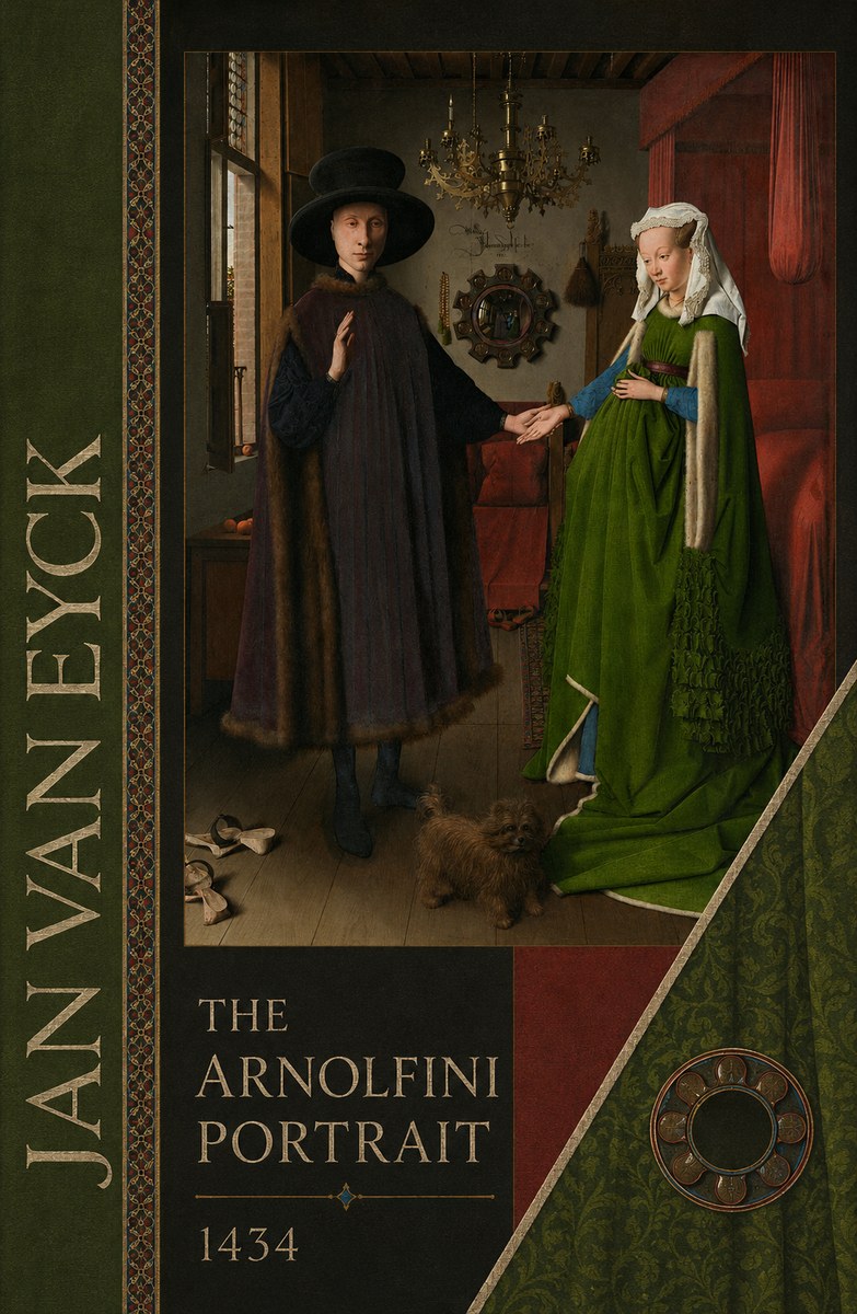 Jan van Eyck The Arnolfini Portrait V No4 - Poszter