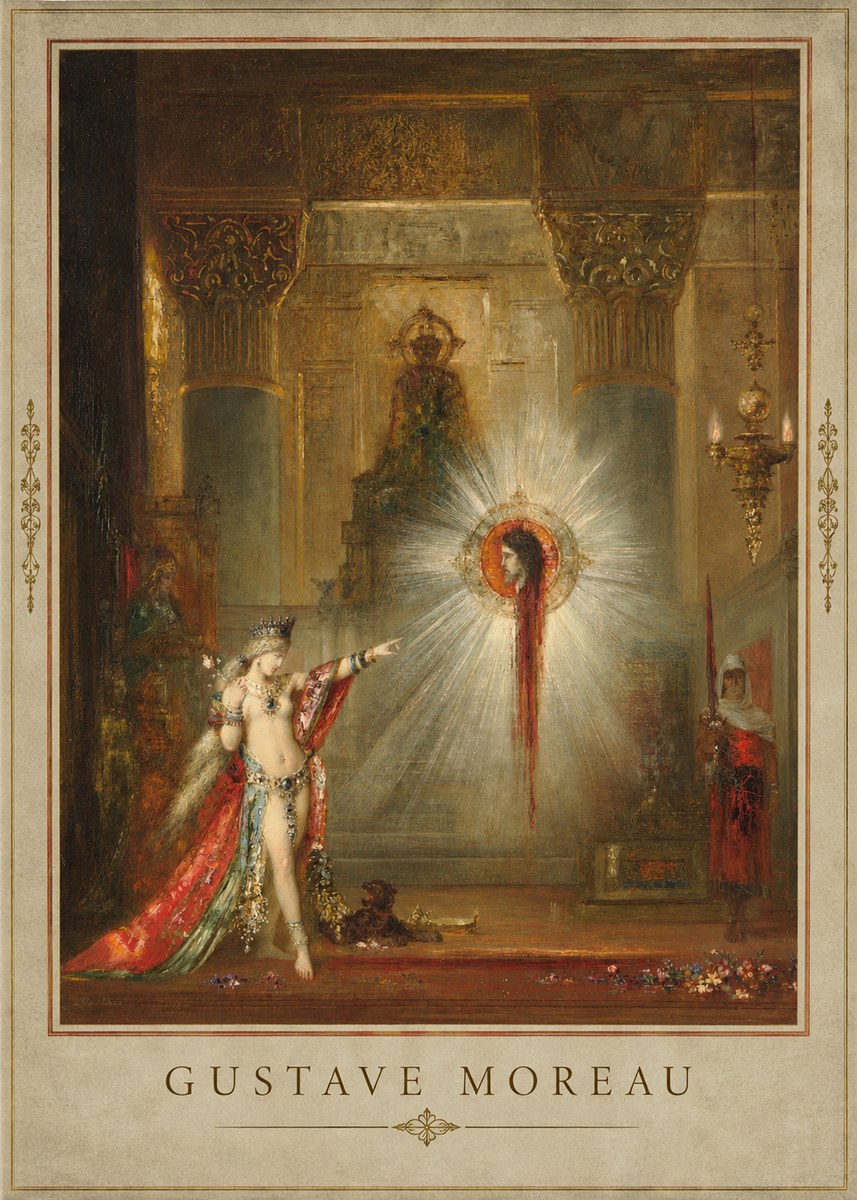 Gustave Moreau The Apparition II No4 - Poszter