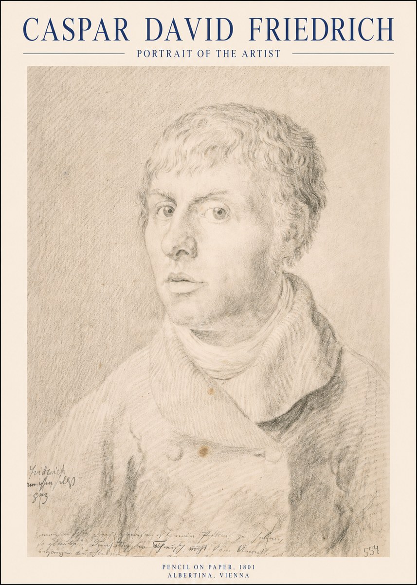 Caspar David Friedrich Portrait of the Artist No1 - Poszter